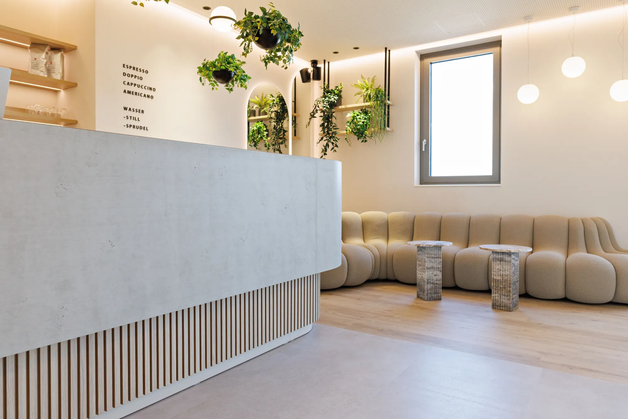 Detailaufnahme Material und Licht – Zahnarztpraxis studiodent